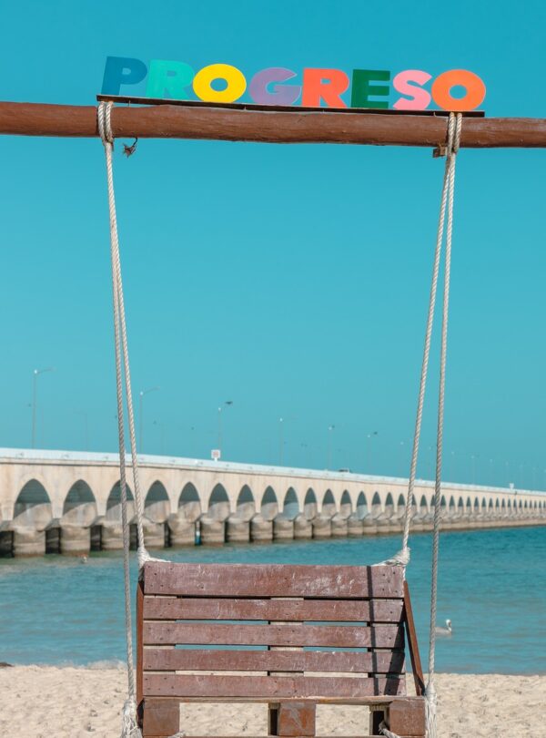 swing, sea, sand